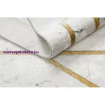 Kab. EMERALD szőnyeg 1019 glamour, elegáns gyémánt, márvány krém / arany 80x150 cm