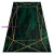 Kab. EMERALD szőnyeg 1022 glamour, elegáns geometriai, márvány üveg zöld / arany 80x150 cm