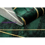 Kab. EMERALD szőnyeg 1022 glamour, elegáns geometriai, márvány üveg zöld / arany 80x150 cm