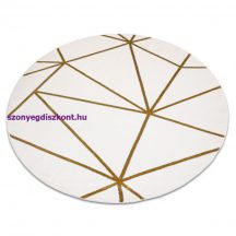   EMERALD szőnyeg 1013 kör - glamour, elegáns geometriai krém / arany kör 200 cm