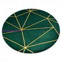   EMERALD szőnyeg 1013 kör - glamour, elegáns geometriai üveg zöld / arany kör 200 cm