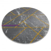   EMERALD szőnyeg 1012 kör - glamour, elegáns márvány, geometriai szürke / arany kör 160 cm