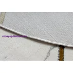 Kab. EMERALD szőnyeg 1012 kör - glamour, elegáns márvány, geometriai krém / arany kör 160 cm
