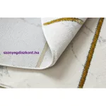 Kab. EMERALD szőnyeg 1012 kör - glamour, elegáns márvány, geometriai krém / arany kör 160 cm