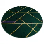 Kab. EMERALD szőnyeg 1012 kör - glamour, elegáns márvány, geometriai üveg zöld / arany kör 200 cm