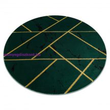   EMERALD szőnyeg 1012 kör - glamour, elegáns márvány, geometriai üveg zöld / arany kör 200 cm