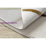 Kab. EMERALD szőnyeg 1013 kör - glamour, elegáns geometriai krém / arany kör 160 cm
