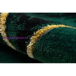 Kab. EMERALD szőnyeg 1020 kör - glamour, elegáns márvány, háromszögek üveg zöld / arany kör 200 cm