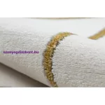 Kab. EMERALD szőnyeg 1013 kör - glamour, elegáns geometriai krém / arany kör 120 cm