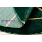 Kab. EMERALD szőnyeg 1013 kör - glamour, elegáns geometriai üveg zöld / arany kör 120 cm
