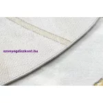 Kab. EMERALD szőnyeg 1015 kör - glamour, elegáns márvány, geometriai fekete / arany kör 120 cm