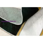 Kab. EMERALD szőnyeg 1015 kör - glamour, elegáns márvány, geometriai üveg zöld / arany kör 120 cm