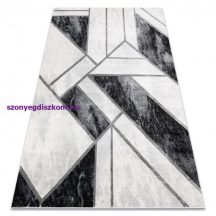   EMERALD szőnyeg 81953 glamour, elegáns márvány, geometriai fekete / ezüst  180x270 cm