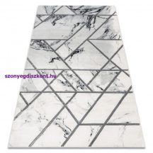   EMERALD szőnyeg 0085 glamour, elegáns márvány, geometriai fehér / ezüst  180x270 cm