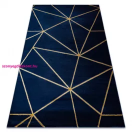   Kab. EMERALD szőnyeg 1013 glamour, elegáns geometriai sötétkék / arany 240x330 cm