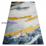 Kab. EMERALD szőnyeg 1023 glamour, elegáns absztrakció kék / arany 120x170 cm