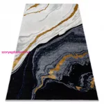 Kab. EMERALD szőnyeg 1017 glamour, elegáns márvány sötétkék / arany 280x370 cm