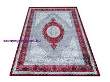 Exkluzív szőnyeg Angora 01 - szürke-piros 160 x 220 cm