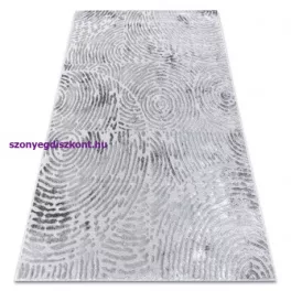   Kab. Modern MEFE szőnyeg 8725 Körök ujjlenyomat - szürke 80x150 cm