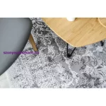 Kab. Akril valencia szőnyeg 2328 ORNAMENT sötét szürke / elefántcsont 80x150 cm