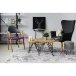 Kab. Akril valencia szőnyeg 2328 ORNAMENT sötét szürke / elefántcsont 80x150 cm