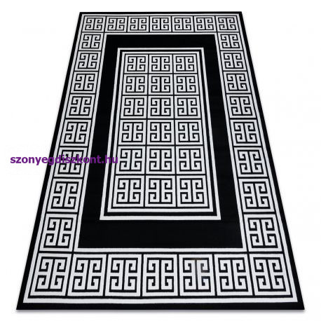 Modern GLOSS szőnyeg 6776 85 elegáns, görög fekete / elefántcsont 240x330 cm
