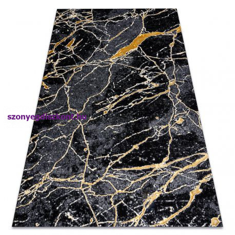 Modern GLOSS szőnyeg 529A 82 Márvány , kő, elegáns, glamour fekete / szürke 240x330 cm