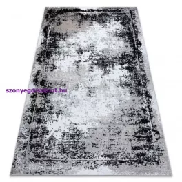   Kab. Modern GLOSS szőnyeg 8493 78 vintage, elegáns, szürke / fekete 80x150 cm