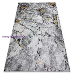 Kab. Modern GLOSS szőnyeg 528A 58 Márvány , kő, elegáns, glamour elefántcsont / fekete 160x220 cm