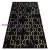 Kab. Modern GLOSS szőnyeg 407C 86 elegáns, glamour, art deco fekete / arany 160x220 cm
