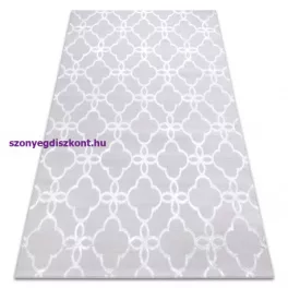   Kab. Modern MEFE szőnyeg 8504 Virágok - szürke / fehér 80x150 cm