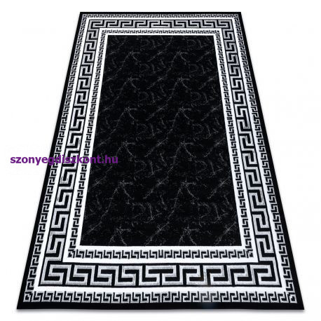 Modern GLOSS szőnyeg 2813 87 elegáns, görög fekete / szürke 240x330 cm