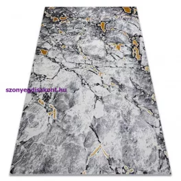   Kab. Modern GLOSS szőnyeg 528A 58 Márvány , kő, elegáns, glamour elefántcsont / fekete 120x170 cm