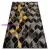 Kab. Modern GLOSS szőnyeg 400B 86 elegáns, glamour, art deco, 3D geometriai fekete / arany 180x270 cm