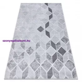   Kab. Modern MEFE szőnyeg B400 Kocka, geometriai 3D - szürke 280x370 cm