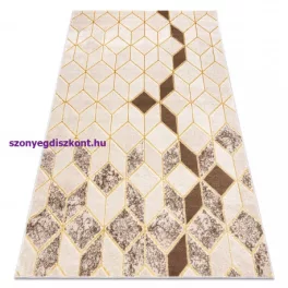   Kab. Modern MEFE szőnyeg B400 Kocka, geometriai 3D - krém / bézs 140x190 cm