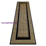 Kab. Modern GLOSS szőnyeg, futószőnyeg 6776 86 elegáns, görög fekete / arany 80x200 cm