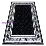 Kab. Modern GLOSS szőnyeg 2813 87 elegáns, görög fekete / szürke 70x300 cm