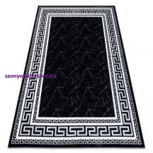   Modern GLOSS szőnyeg 2813 87 elegáns, görög fekete / szürke 70x250 cm