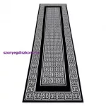 Kab. Modern GLOSS szőnyeg, futószőnyeg 6776 85 elegáns, görög fekete / elefántcsont 70x250 cm