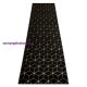 Modern GLOSS szőnyeg, futószőnyeg 409C 86 Kocka elegáns, glamour, art deco fekete / arany 70x250 cm