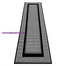   Modern GLOSS szőnyeg, futószőnyeg 6776 85 elegáns, görög fekete / elefántcsont 60x300 cm