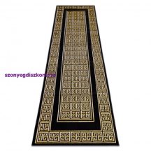   Modern GLOSS szőnyeg, futószőnyeg 6776 86 elegáns, görög fekete / arany 60x300 cm