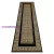 Kab. Modern GLOSS szőnyeg, futószőnyeg 6776 86 elegáns, görög fekete / arany 60x300 cm