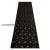 Kab. Modern GLOSS szőnyeg, futószőnyeg 409C 86 Kocka elegáns, glamour, art deco fekete / arany 60x300 cm