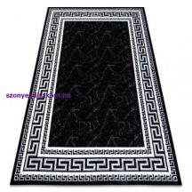   Modern GLOSS szőnyeg 2813 87 elegáns, görög fekete / szürke 60x200 cm