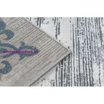 Kab. CORE szőnyeg W9797 Rozetta - Structural, két szintű, kék / szürke 200x290 cm