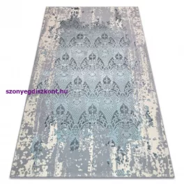   Kab. CORE szőnyeg W3824 Ornament Vintage - Structural, két szintű, világoskék / krém / szürke 180x270 cm
