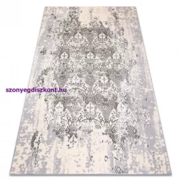   Kab. CORE szőnyeg W3824 Ornament Vintage - Structural, két szintű, krém / szürke 140x190 cm