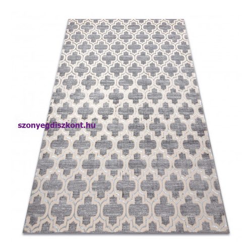 CORE szőnyeg W6764 Lóhere Marokkói Trellis - Structural, két szintű, szürke / krém 120x170 cm
